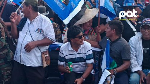 Evo Morales llega al aniversario 29 del MAS-IPSP en Yapacaní