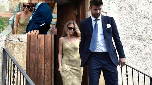 Piqué y Clara Chía robaron miradas en la boda del hermano del exfutbolista