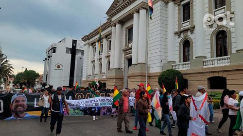  Protesta contra prórroga de magistrados y por la liberación de Luis Fernando Camacho