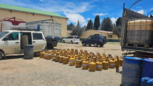 Gobierno decomisa 26.000 litros de diésel y 70 garrafas en los Yungas durante operativo contra el contrabando