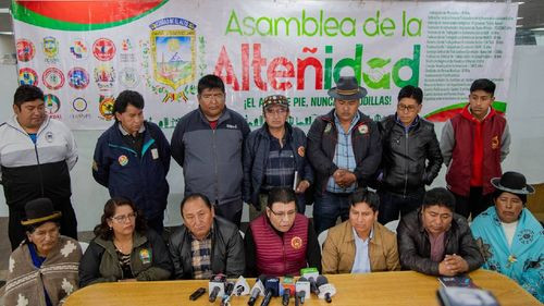 La Asamblea de la Alteñidad refuerza su unidad en apoyo al gobierno, pero demandará un reajuste en el gabinete de ministros de Luis Arce