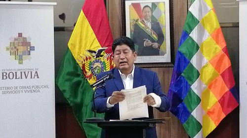  Ministro de Obras Públicas Responde a Morales y acusa a Camacho de Golpe de Estado en 2019