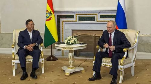 Arce se reúne con Putin en Rusia y le agradece el apoyo como &quot;gobierno amigo&quot;