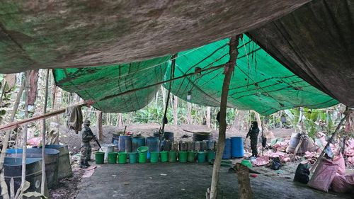 Destrucción de Fábricas de Cocaína en Villa Tunari