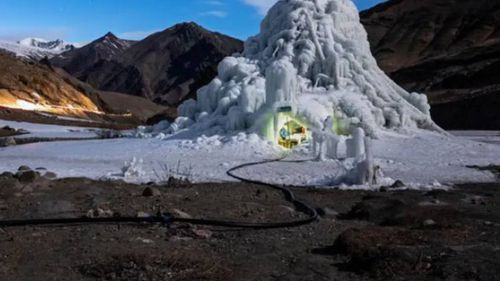 Glaciares artificiales contra la escasez de agua