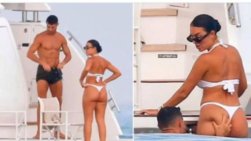  Cristiano Ronaldo toca el glúteo de Georgina Rodríguez en un yate y revoluciona las redes