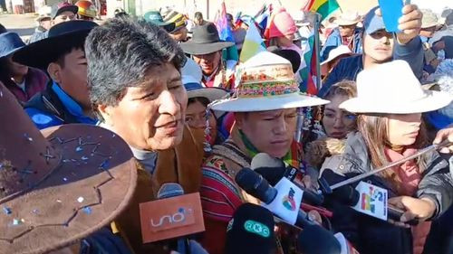 Morales dice que no comentará nada sobre la convocatoria al diálogo