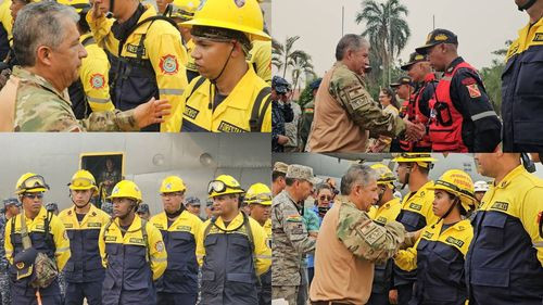 FF.AA. fortalecen con vehículos y efectivos la lucha contra los incendios 