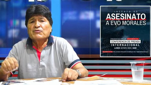 Morales presenta documental sobre el ataque que denunció y acusa a E.E.U.U  de estar involucrado