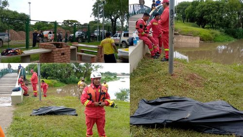 Hallan sin vida al joven  que fue arrastrado por el agua tras caer en un canal de drenaje