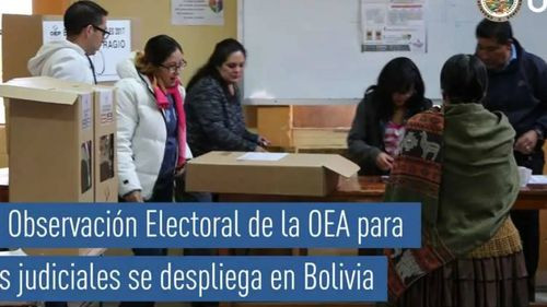 Misión de la OEA comienza su labor para observar las elecciones judiciales en Bolivia