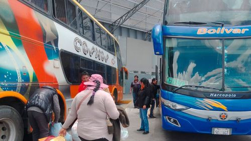 Salidas normales desde la terminal de el alto, excepto a santa cruz
