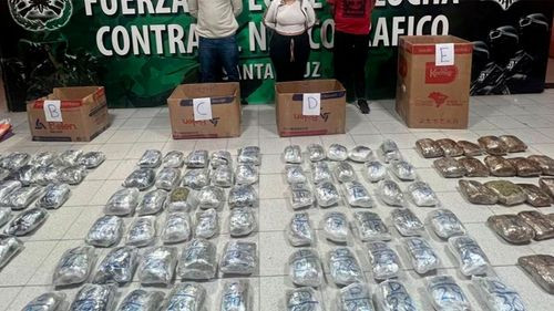 Aprehenden a Tres Personas con 120 Paquetes de Marihuana en Santa Cruz