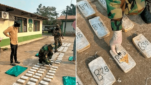 Aprehenden a dos hombres tras ser sorprendidos en una cabaña cuidando 250 paquetes de cocaína