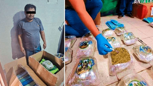 Encarcelan a hombre encontrado con 45 paquetes de marihuana