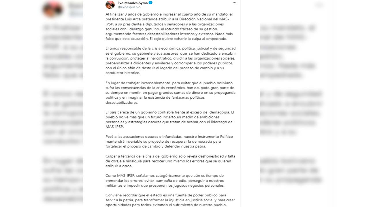 Morales critica la gestión de Arce.jpg